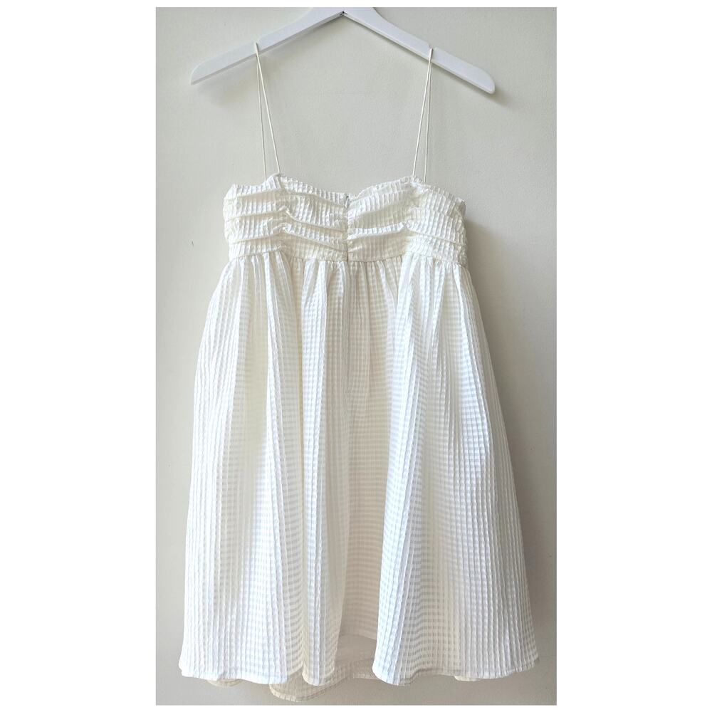 Reformation Catarina White Mini Babydoll Tent Summer Dress Womens Large XL EUC - Picture 5 of 12